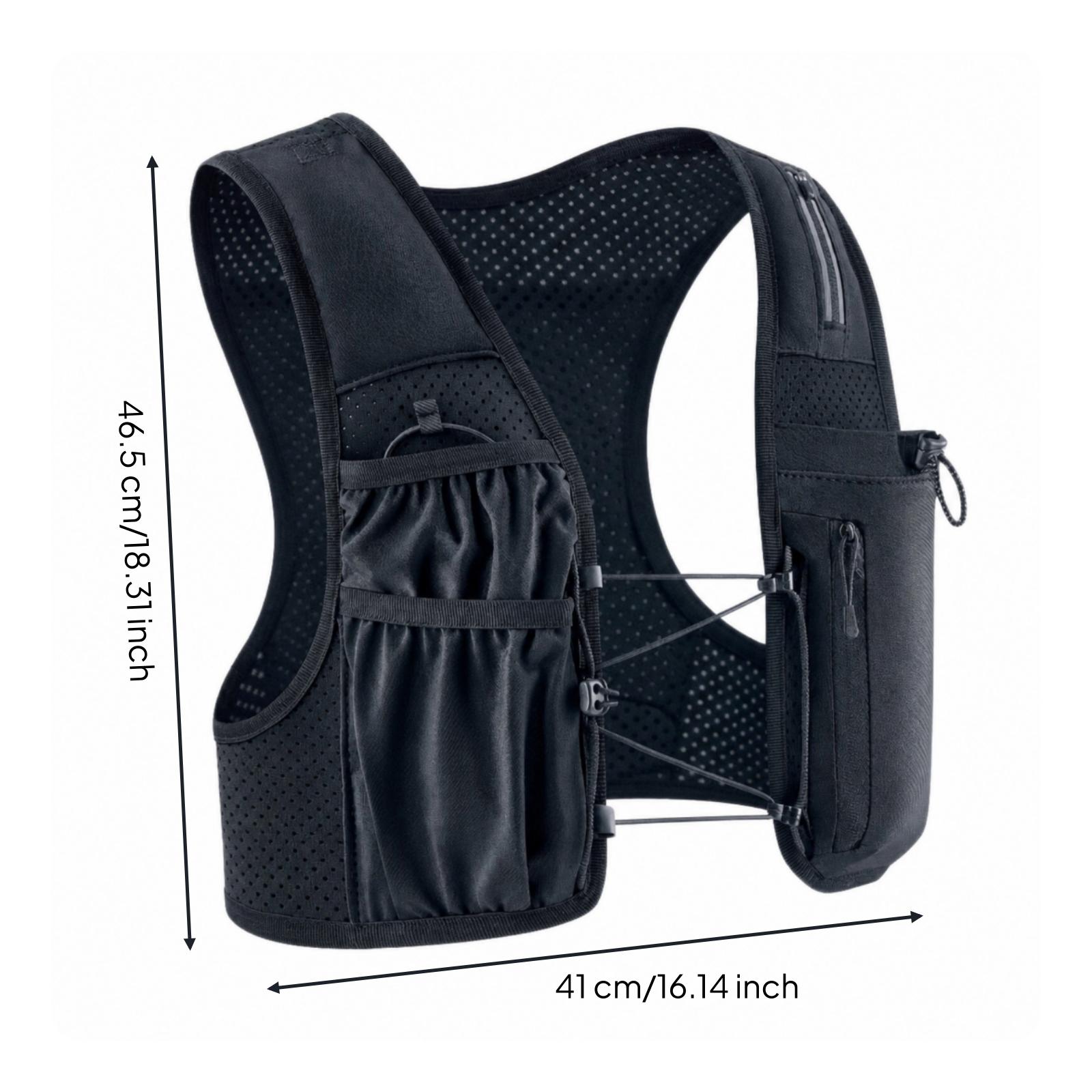 Running Gear Storage - Lightweight Reflective Hydration Vest for Running