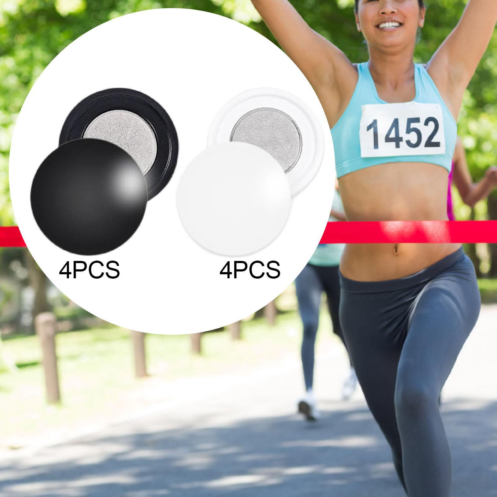 Running Gear Essential - 4 Pair Magnetic Race Bib Clips