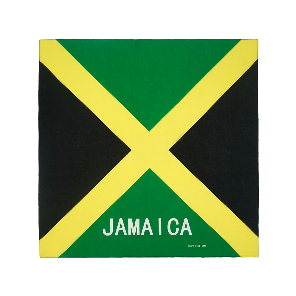 Running Gear Essential - Square Running Headband Scarf Jamaica Flag