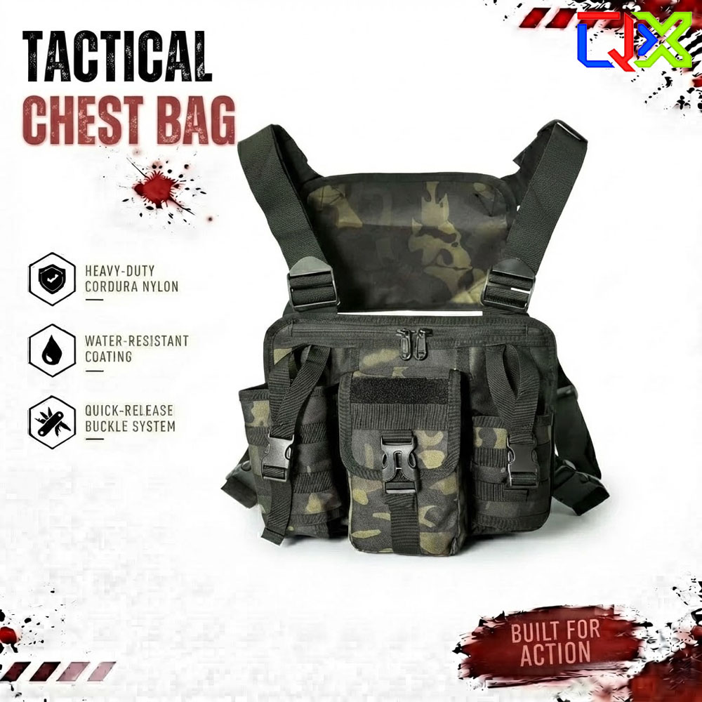QX Tactical Vest Chest Bag Mul - огляд і ціна Running Gear Storage